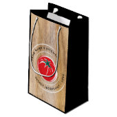 Uit de keuken van... Rode Tomaat Hout aanpassen Klein Cadeauzakje (Achterkant Gekanteld)