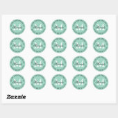Uit de keuken van ronde klassieke op maat gemaakte sticker (Vel)