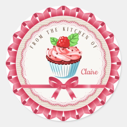 Uit de keuken van ronde sticker (Voorkant)