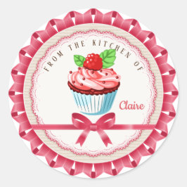 Uit de keuken van ronde sticker