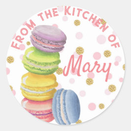 Uit de keuken van ronde sticker