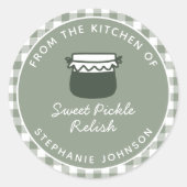 Uit de keuken van Sage Food Gift Ronde Sticker (Voorkant)