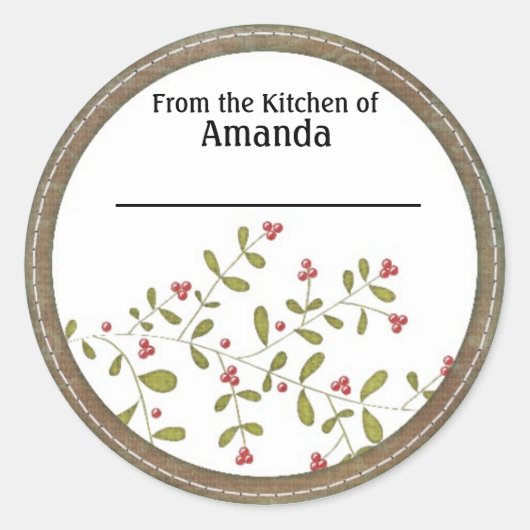 Uit de keuken van Sticker, gemaakt voor u door lab Ronde Sticker (Voorkant)