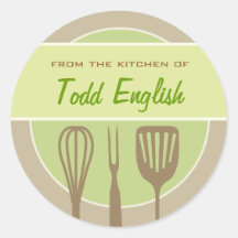 "Uit de keuken van" stickers