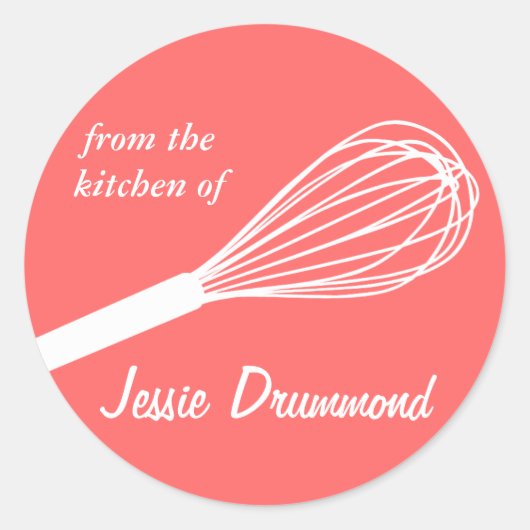 "Uit de keuken van" stickers (Voorkant)