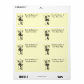 Uit de keuken van voedsel koken label (Full Sheet)