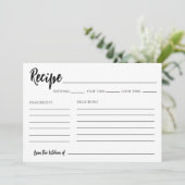 Uit de keuken van Vrijgezellenfeest Recept Kaart (Staand voorkant)