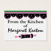 Uit de Keukengeschenkbehuizingen van SRF Visitekaartje (Achterkant)