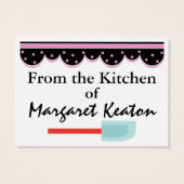 Uit de Keukengeschenkbehuizingen van SRF Visitekaartje (Achterkant)