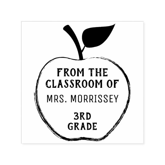Uit de klas van | Apple Grade | Persoonlijk Zelfinktende Stempel (Design)