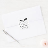Uit de klas van leraar Appel Vierkante Sticker (Envelop)