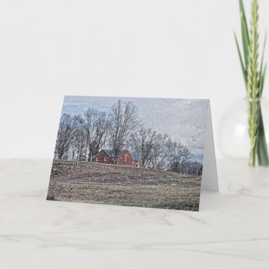 Uit de koude kerst Kaart (Voorkant)