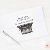 Uit de Library Of Bookplate Stickers Typewriter (Envelop)