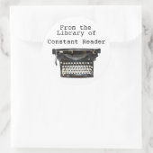 Uit de Library Of Bookplate Stickers Typewriter (Tas)