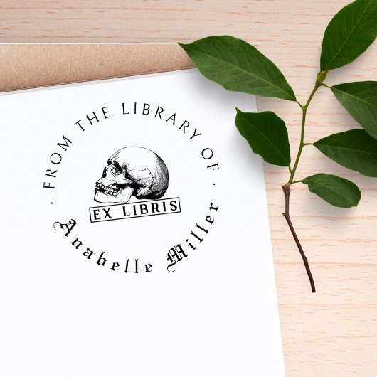 Uit de Library of Gothic Skull  Script Zelfinktende Stempel