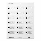 Uit de Library of Label, School Stickers, Apple Etiket (Full Sheet)