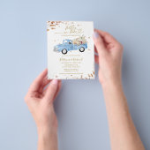 Uit de Lucht Val Je Verliefd Budget Boy Baby Showe Flyer (Hand)