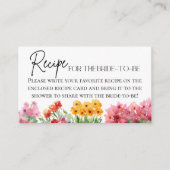 Uit de markt Bloemenwinkel Vrijgezellenfeest Recep Informatiekaartje (Voorkant)