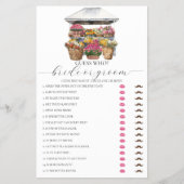 Uit de markt Bloemenwinkel Vrijgezellenfeest spel Flyer (Voorkant)