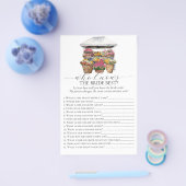 Uit de markt Bloemenwinkel Vrijgezellenfeest spel Flyer (Enkel)