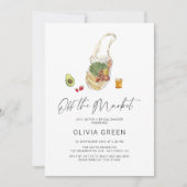 Uit de markt Boho Script Vrijgezellenfeest Kaart (Voorkant)