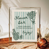 Uit de markt Hand getrokken Vrijgezellenfeest Bloe Poster