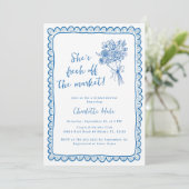 Uit de markt Hand getrokken Vrijgezellenfeest Kaart (Staand voorkant)