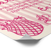 Uit de markt Hand getrokken Vrijgezellenfeest Mimo Poster (Hoek)