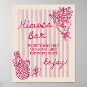 Uit de markt Hand getrokken Vrijgezellenfeest Mimo Poster (Voorkant)