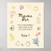 Uit de markt Hand getrokken Vrijgezellenfeest Mimo Poster (Voorkant)