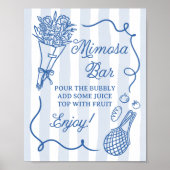 Uit de markt Hand getrokken Vrijgezellenfeest Mimo Poster (Voorkant)