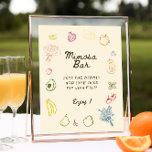 Uit de markt Hand getrokken Vrijgezellenfeest Mimo Poster<br><div class="desc">Vier liefde en een nieuw begin met ons heerlijke "Off The Market" vrijgezellenfeest mimosa bar poster, geïnspireerd op de charme en levendigheid van een boerenmarkt. Dit unieke downloadbare poster zet de perfecte toon voor een vreugdevolle bijeenkomst, met kleurrijke handgetekende iconen van vers fruit, knapperige groenten en prachtige bloemenboeketten. Elke illustratie...</div>