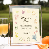 Uit de markt Hand getrokken Vrijgezellenfeest Mimo Poster