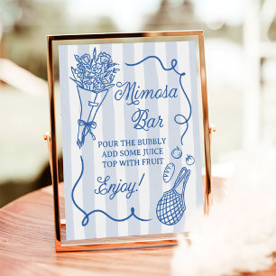 Uit de markt Hand getrokken Vrijgezellenfeest Mimo Poster