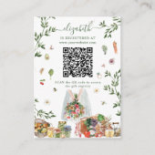 Uit de markt | QR-code register van Vrijgezellenfe Informatiekaartje (Voorkant)