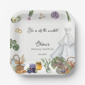 Uit de markt Vrijgezellenfeest van de boer gunst Papieren Bordje (Voorkant)