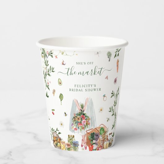 Uit de markt | Vrijgezellenfeest van de landbouwma Papieren Bekers (Achterkant)