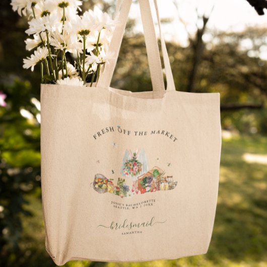 Uit de markt | Vrijgezellenfeest van de landbouwma Tote Bag