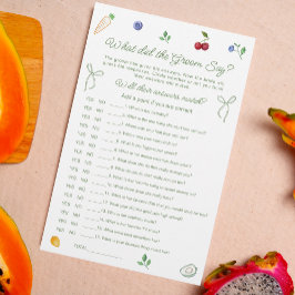 Uit de markt Vrijgezellenfeest wat zei hij spel