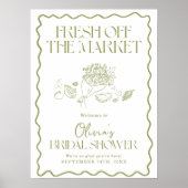 Uit de markt Vrijgezellenfeest welkomstbord 18x24" Poster (Voorkant)