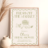 Uit de markt Vrijgezellenfeest welkomstbord 18x24" Poster