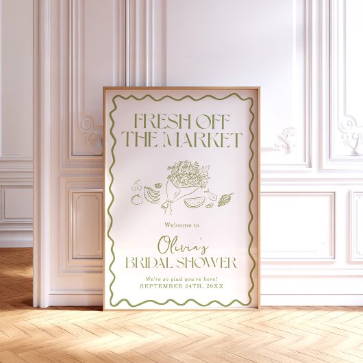 Uit de markt Vrijgezellenfeest welkomstbord 24x36" Poster