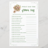 Uit de markt wat zei de bruidegom spel (Voorkant)