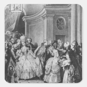 Uit de opera komen vierkante sticker