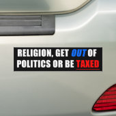 Uit de politiek stappen bumpersticker (Op auto)