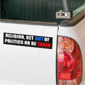 Uit de politiek stappen bumpersticker (Op Truck)