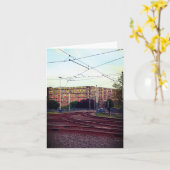 Uit de rails kaart (Gele Bloem)