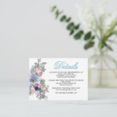 Uit de reeks biedingen in spun Sugar Blue Enc Informatiekaartje (Staand voorkant)