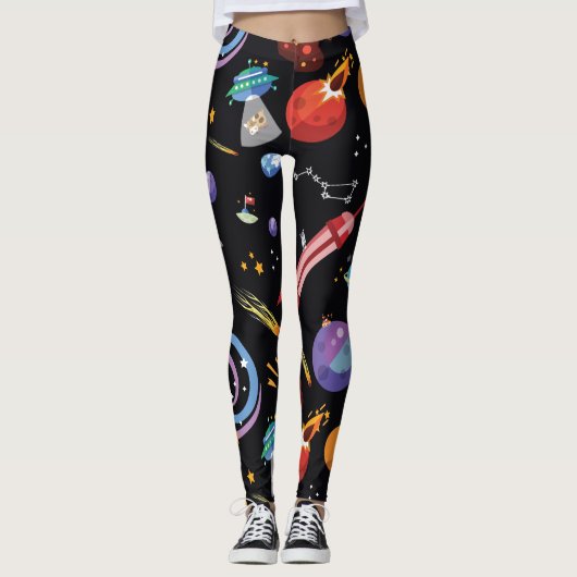 Uit de ruimte geplaatste Leggings - Buiten-ruimtek (Voorkant)