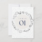 Uit de ruimte verjaardagsfeestje tafel plat kaart (Voorkant)